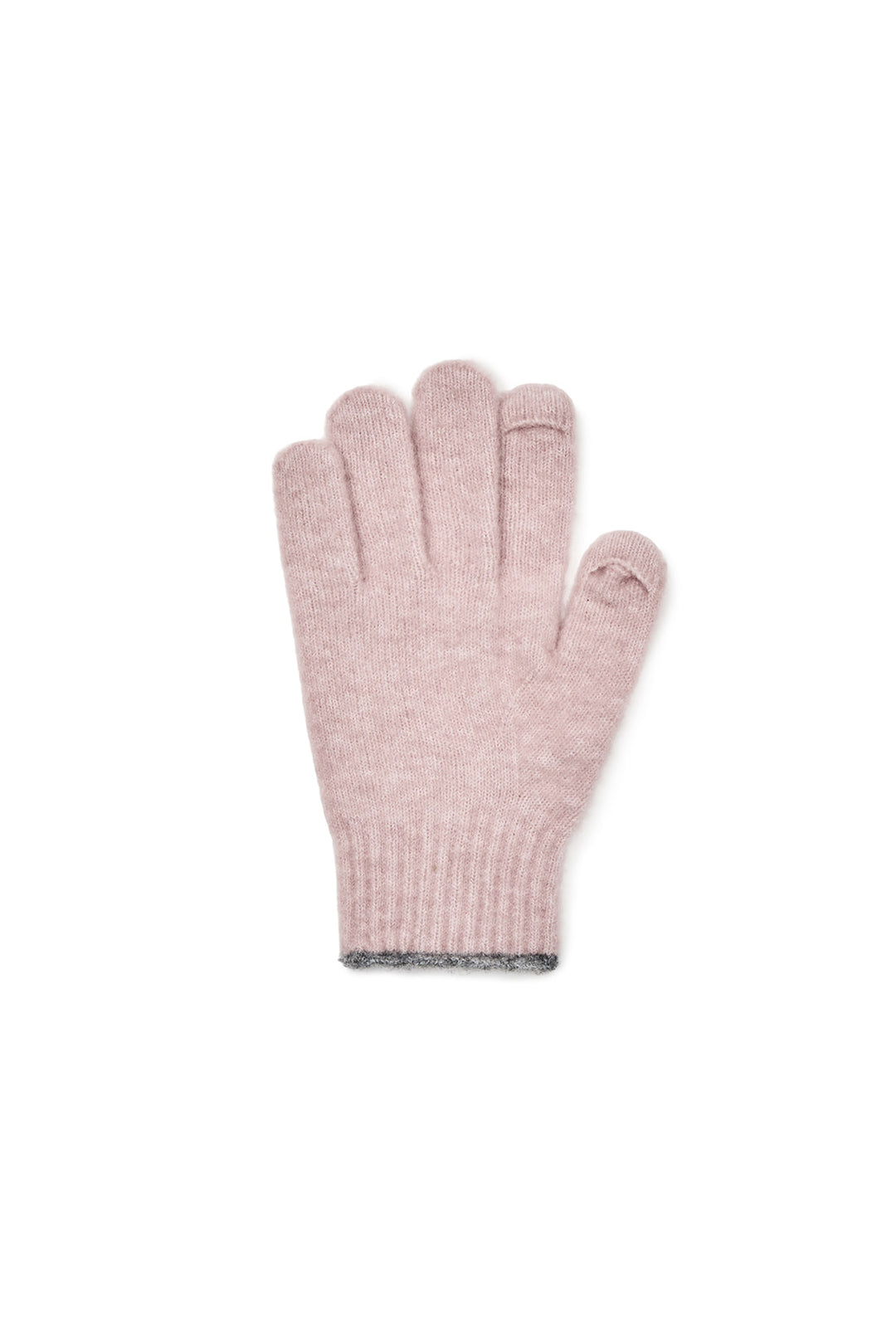 Matin Kim Boucle Knit Gloves — Pink