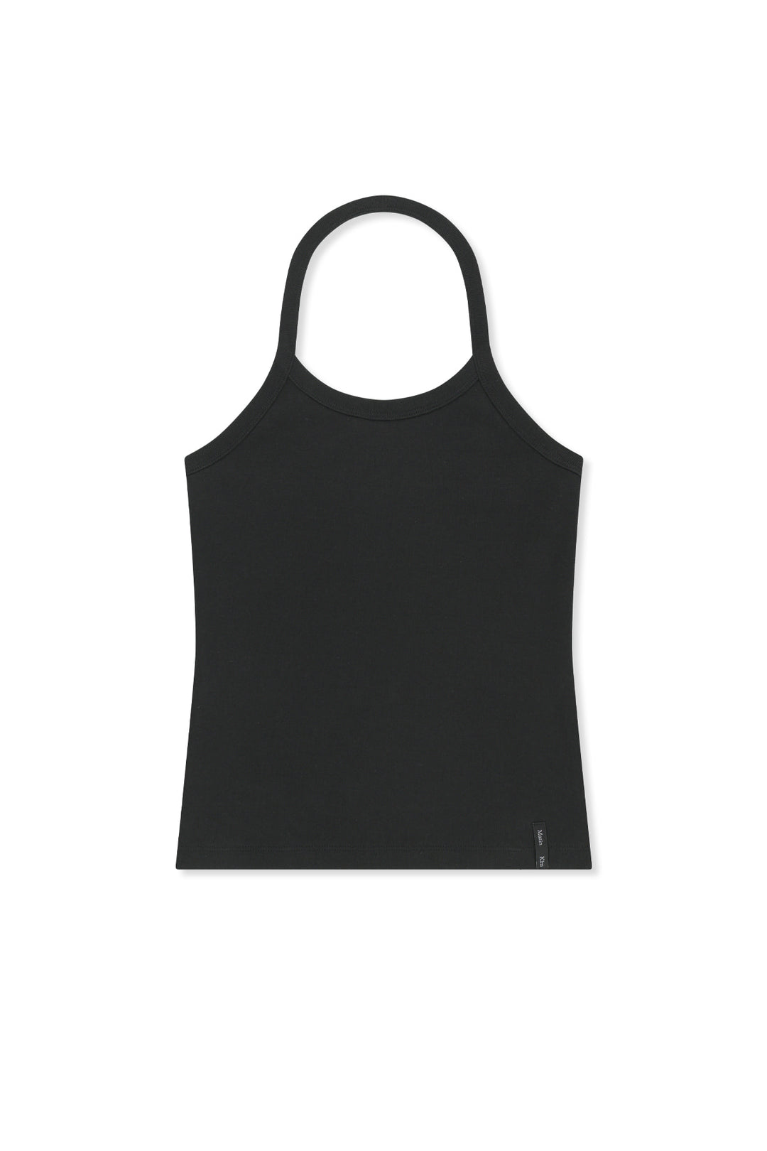Matin Kim Label Detail Halter Tank — Black