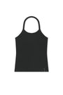 Matin Kim Label Detail Halter Tank — Black