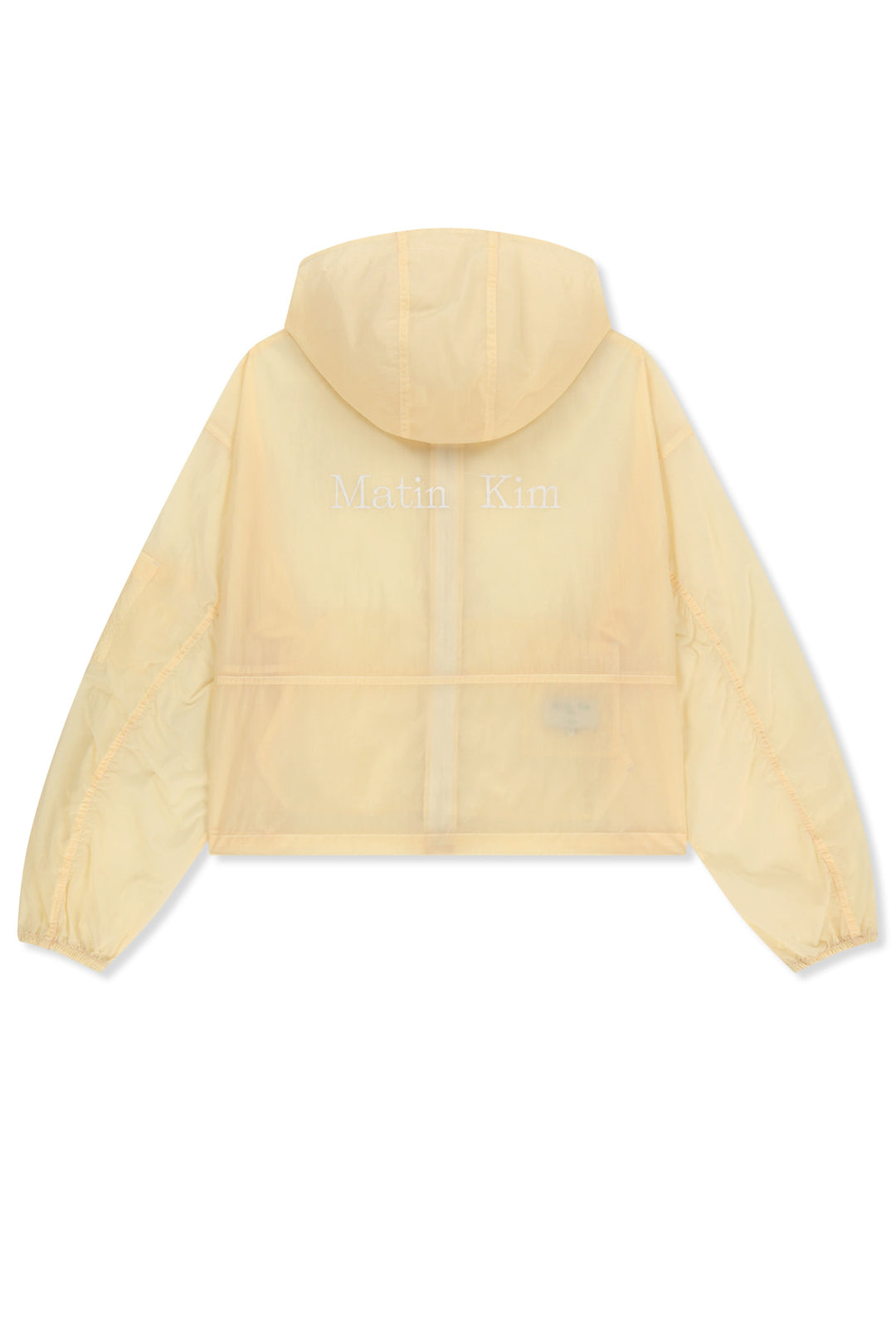 Matin Kim Back Logo Hoody Windbreaker — Cream