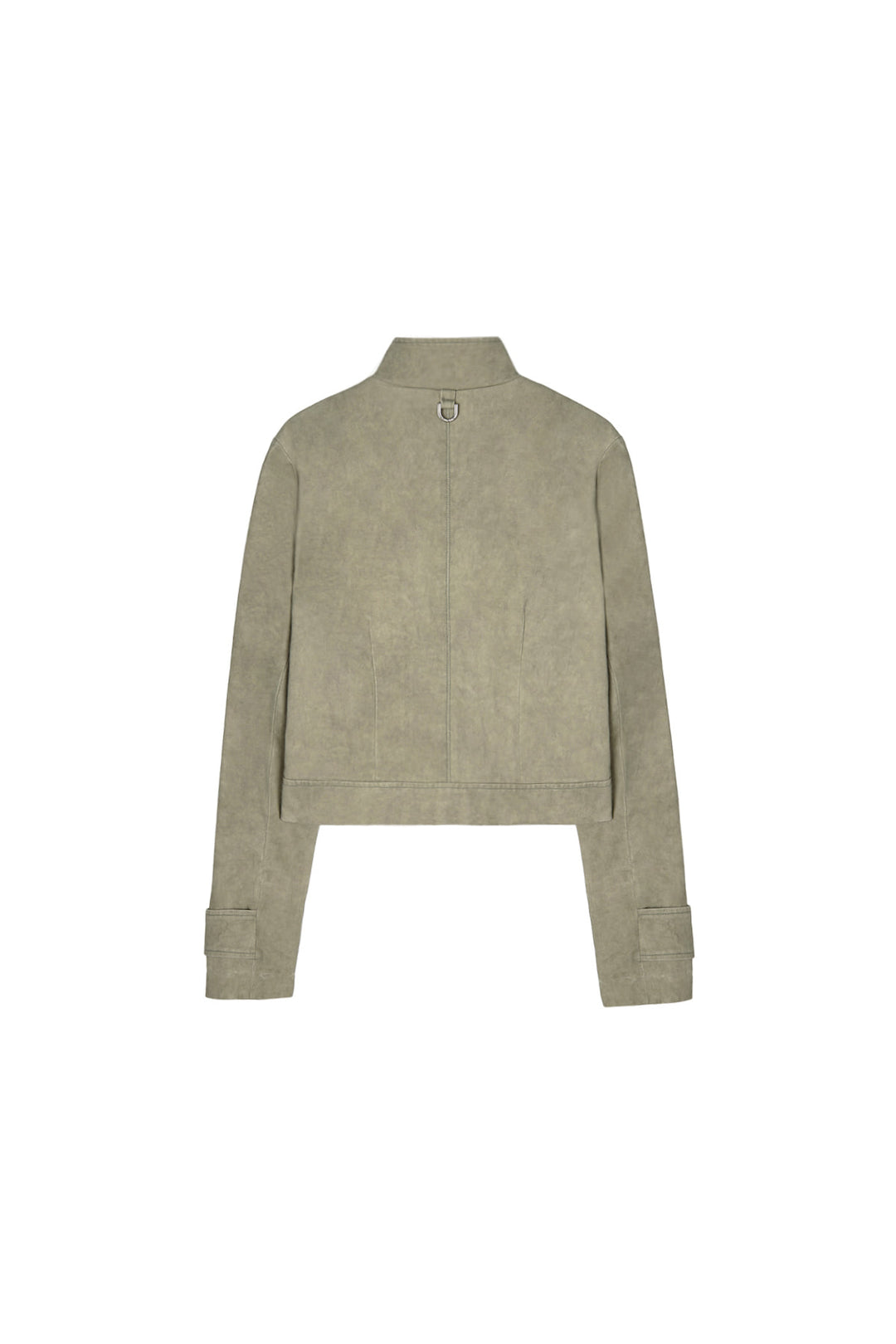Matin Kim Washed Slim Biker Jumper Light — Khaki