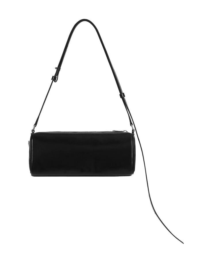 Stand Oil Chunky Bag — Glossy Wrinkled Leather — Black