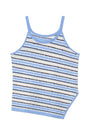 Matin Kim Multi Stripe Sleeveless Knit Top — Blue