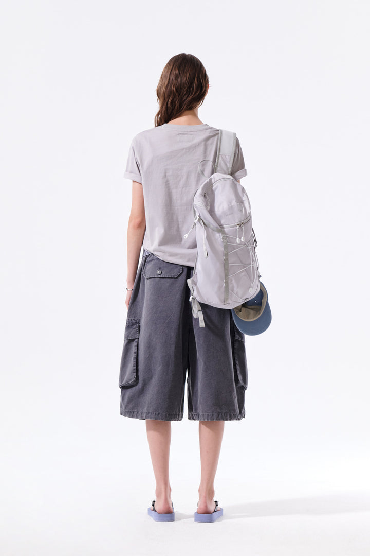 Matin Kim Applique Felt Logo Top — Gray