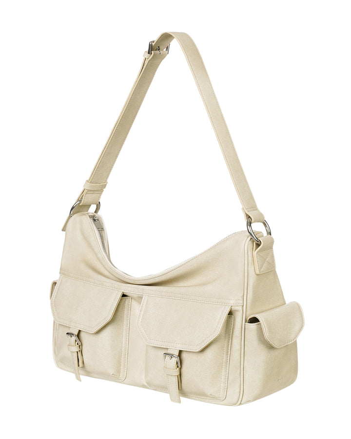 Stand Oil Joey Bag — Structured Crossbody — Cream