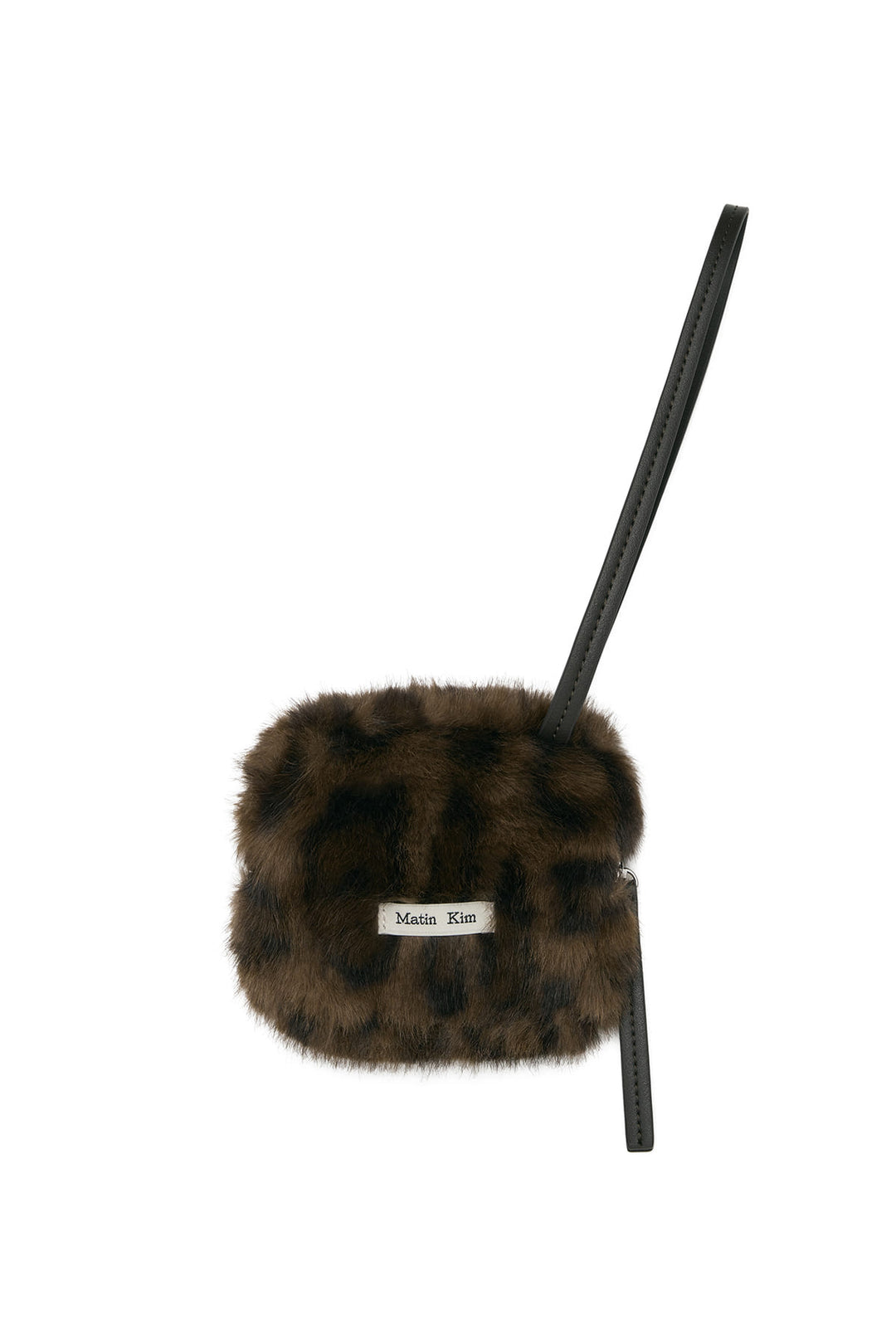 Matin Kim Leopard Mini Pouch — Brown