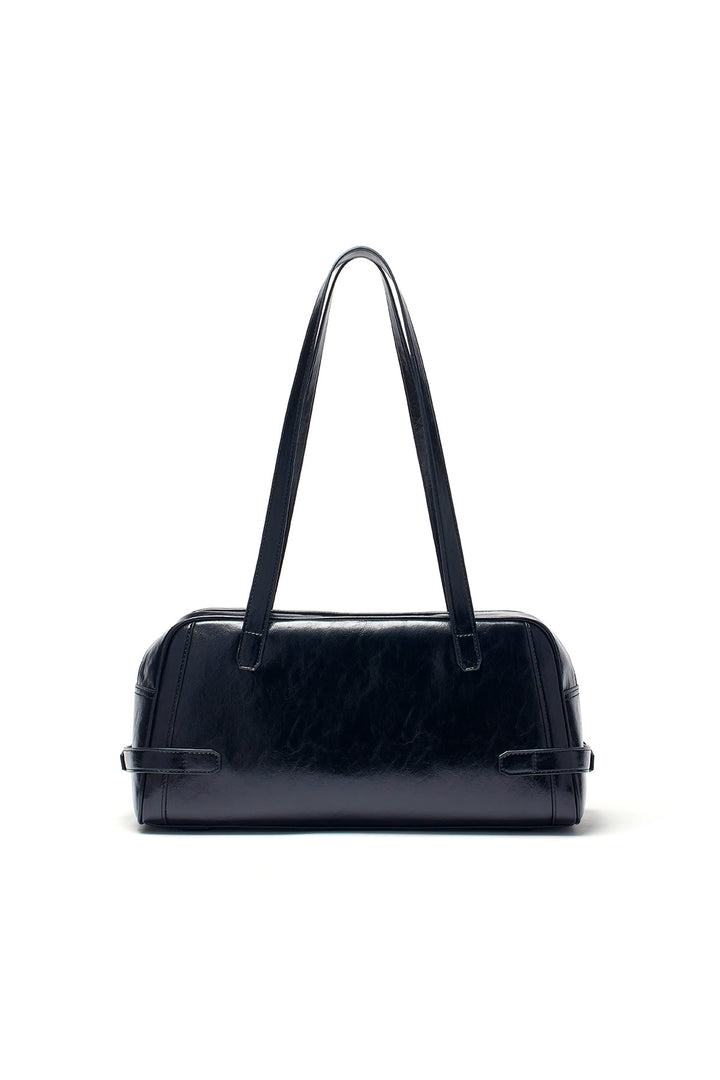 Matin Kim Biker Detail Medium Shoulder Bag — Black