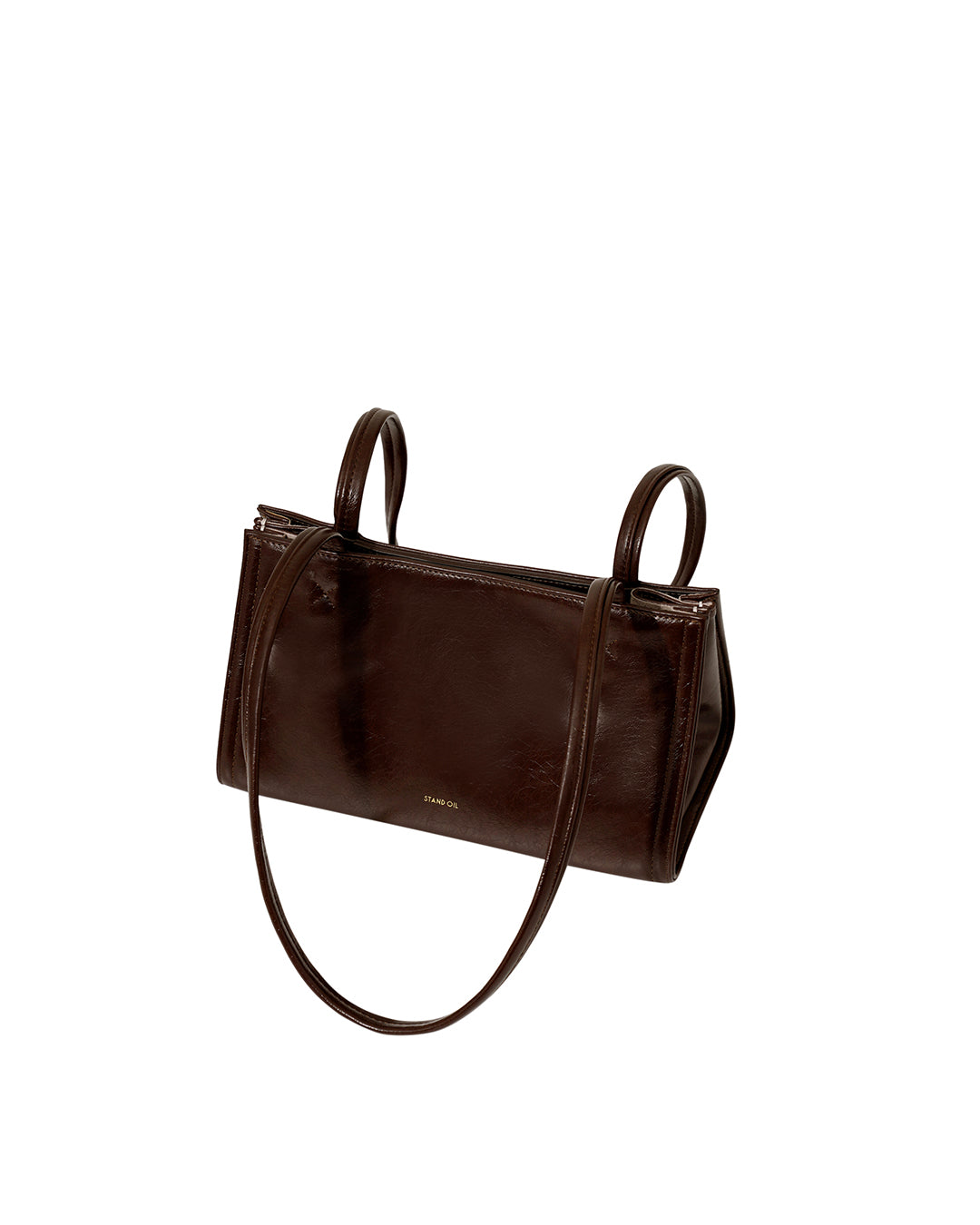 Stand Oil Oblong Tiny Shoulder Bag — Maroon