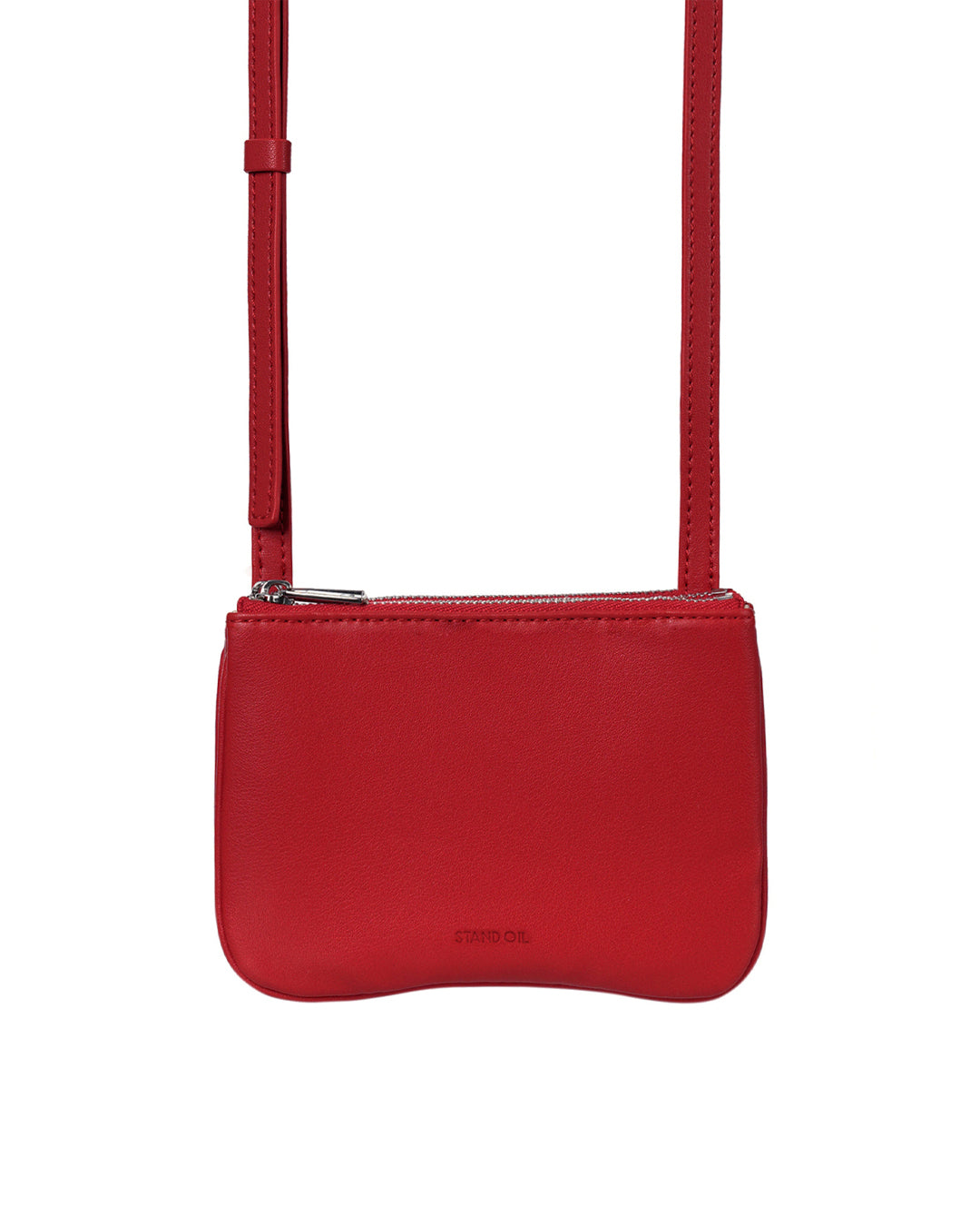 Stand Oil Cookie Accordion Bag — Red