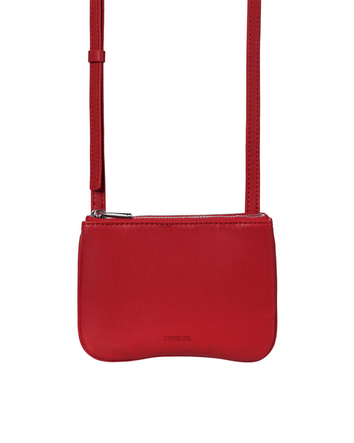 Stand Oil Cookie Accordion Bag — Red