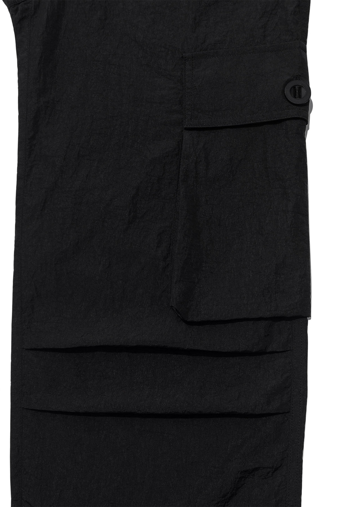 Matin Kim String Nylon Cargo Pants — Black