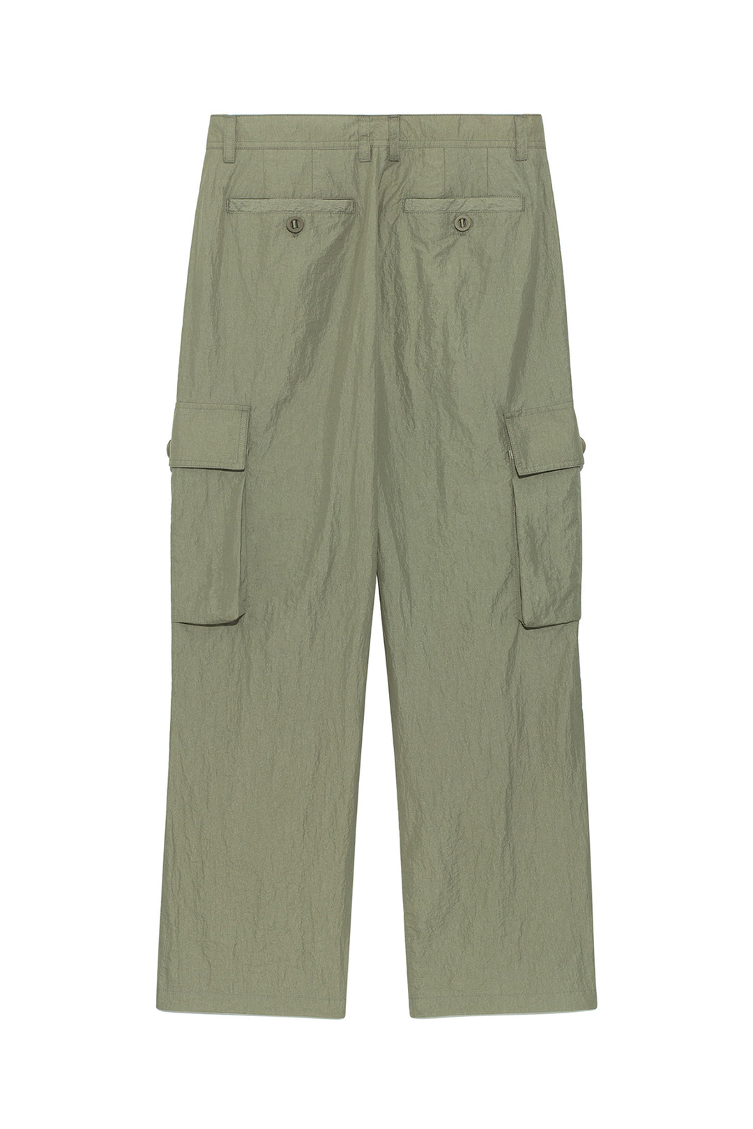 Matin Kim String Nylon Cargo Pants — Khaki