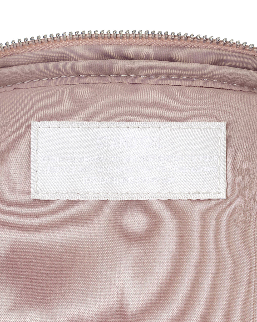 Stand Oil Bubble Pouch — Quilted Nylon Mini — Soft Pink
