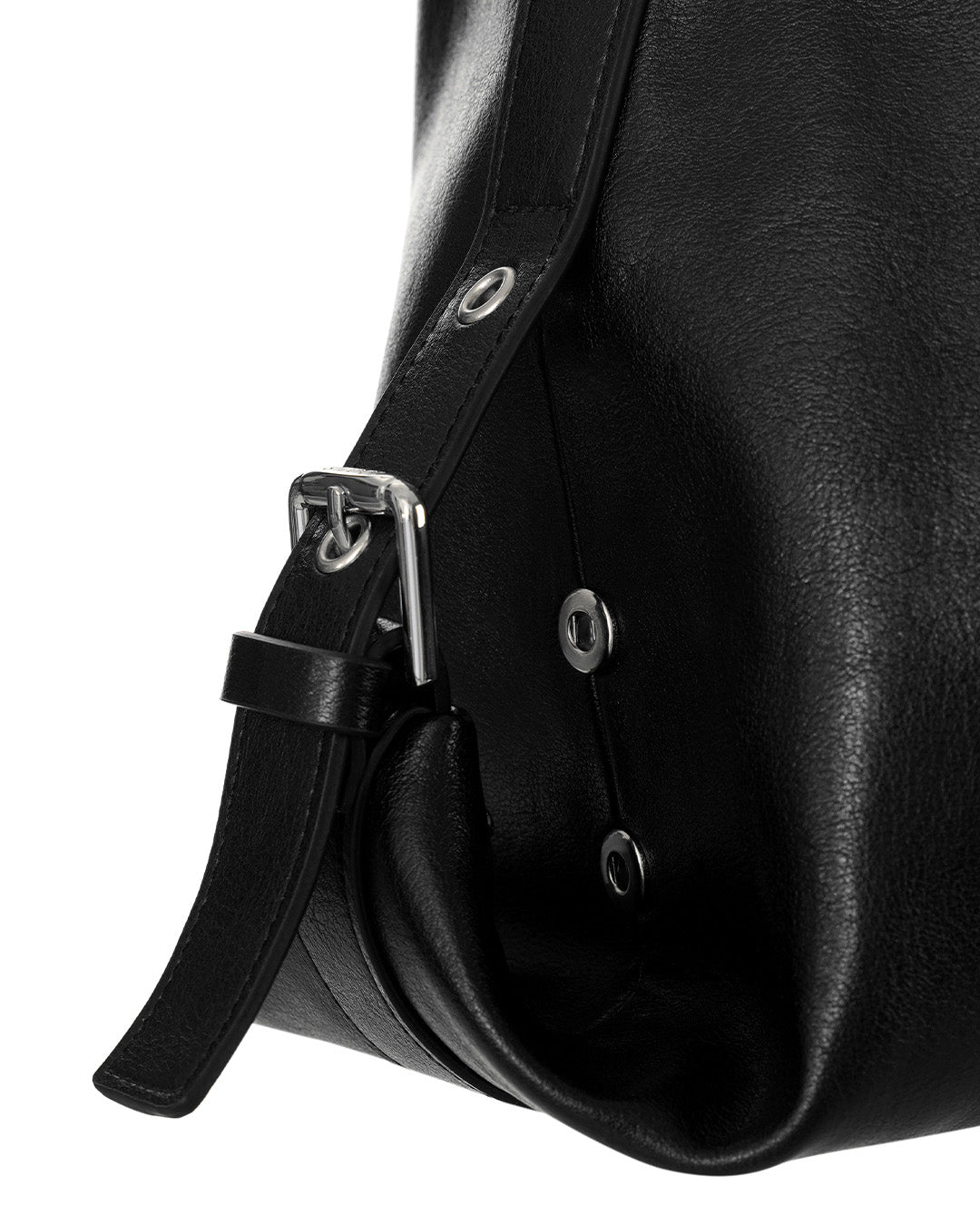 Stand Oil Mushy Bag — Nubuck Slouch Tote — Black