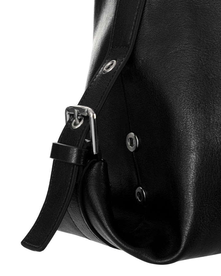 Stand Oil Mushy Bag — Nubuck Slouch Tote — Black