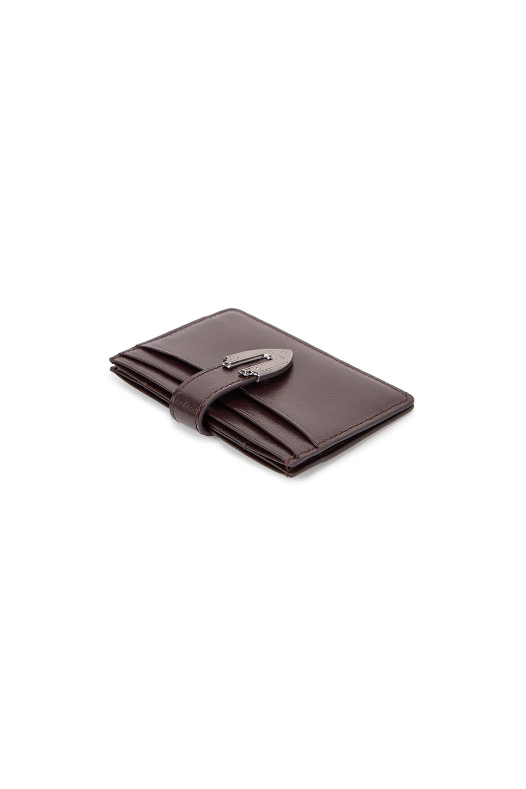 Matin Kim Western Buckle Card Wallet — Brown