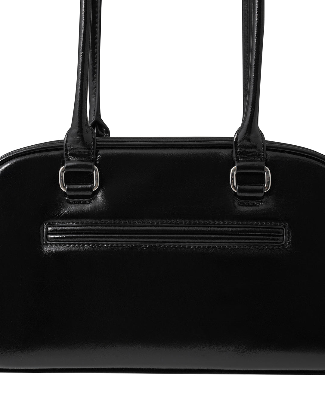 Stand Oil Chubby Bag — Quilted Bowling Crossbody — Black