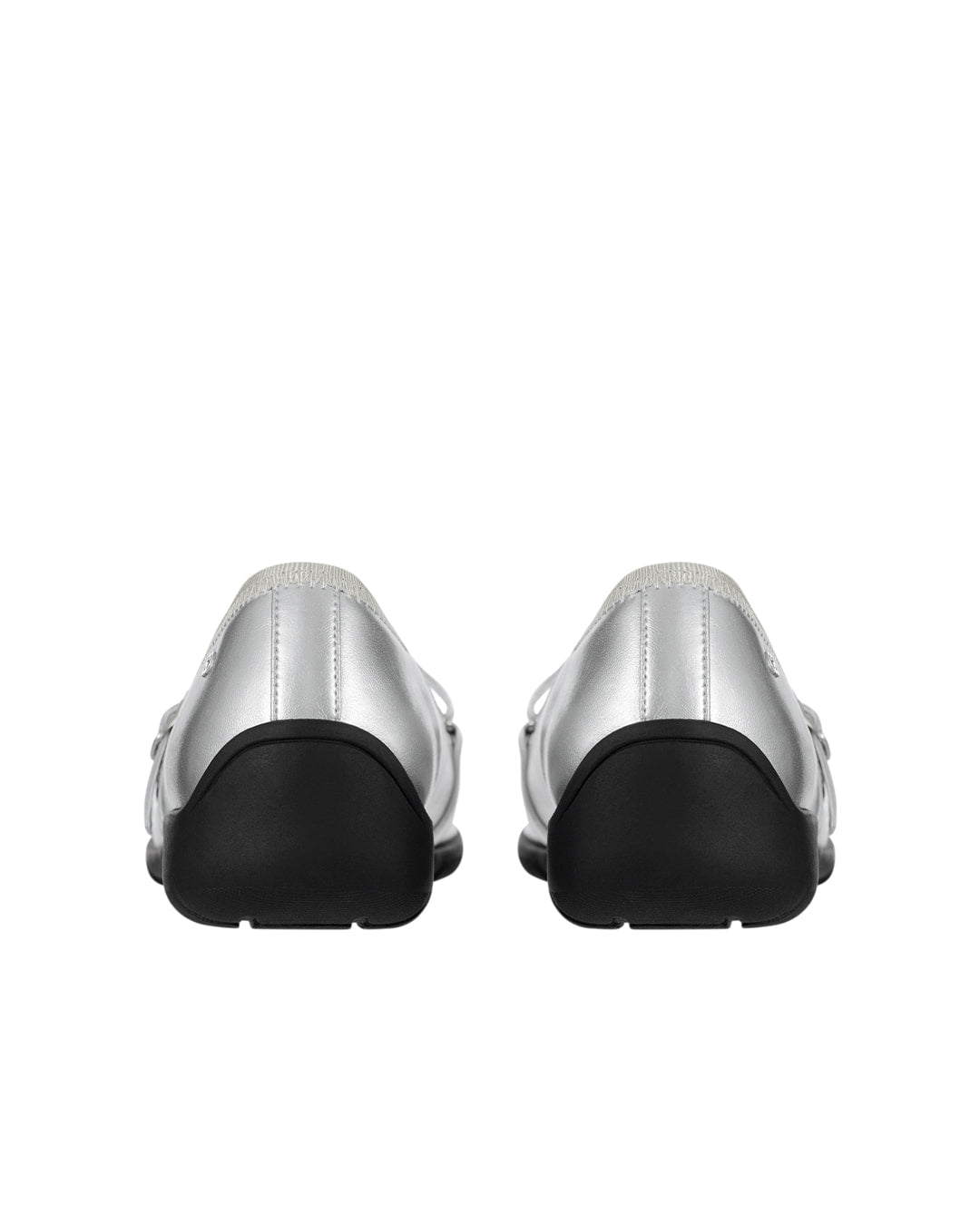 Stand Oil Strap Ballet Mary Jane — Silver