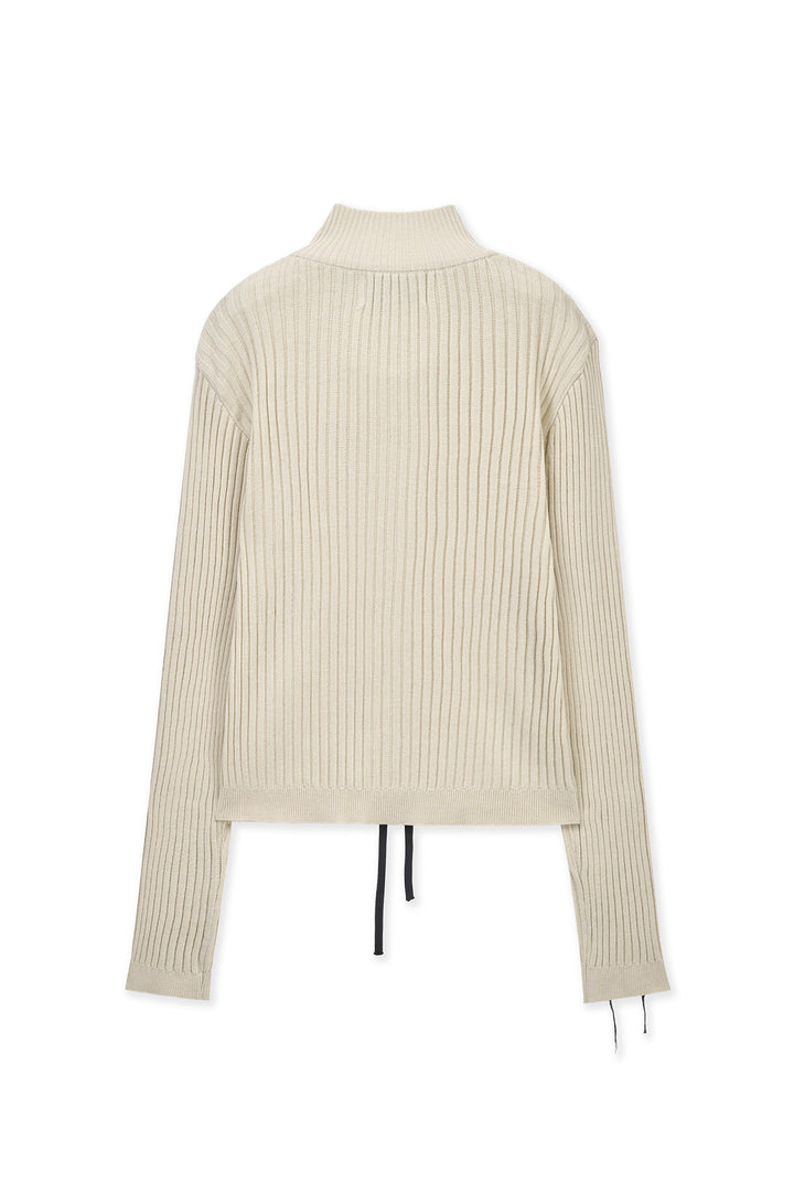 Matin Kim Handcraft Slim Fit Cardigan — Beige