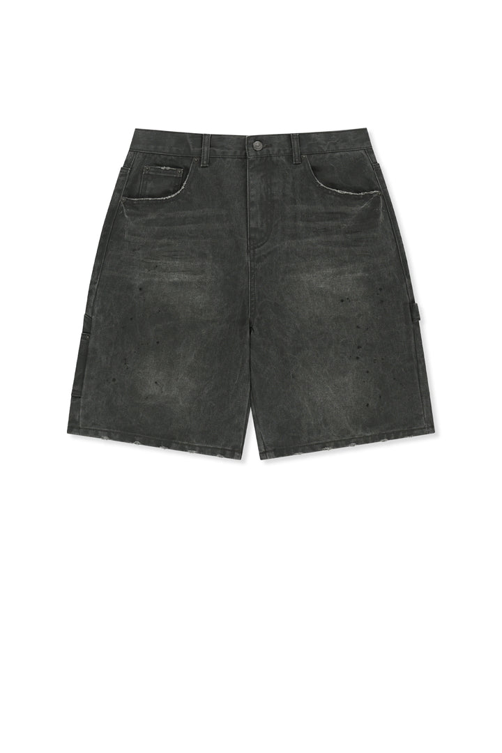 Matin Kim Carpenter Bermuda Denim — Charcoal