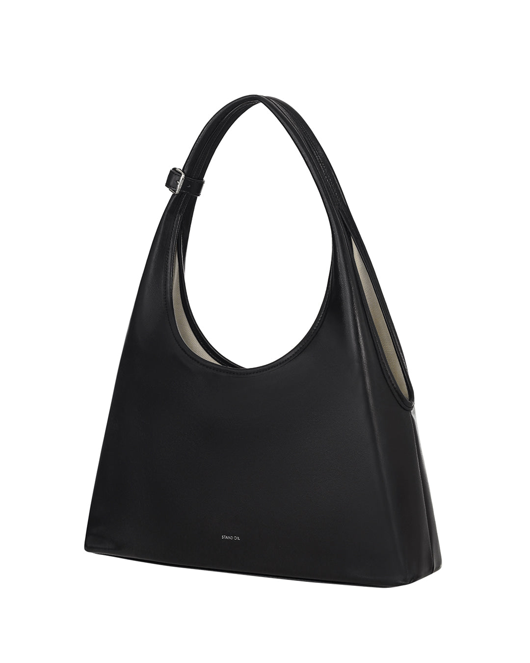 Stand Oil Ringo Bag Mini — Reversible Canvas &amp; Leather — Black