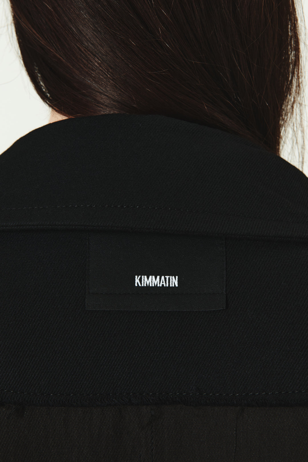KIMMATIN Reversible Wool Cotton Oversized Coat — Black