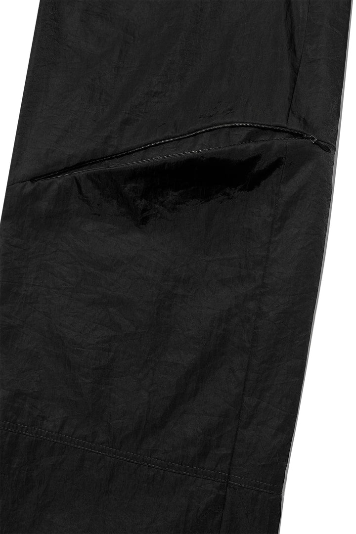 Matin Kim Zipper Detail Nylon Pants — Black