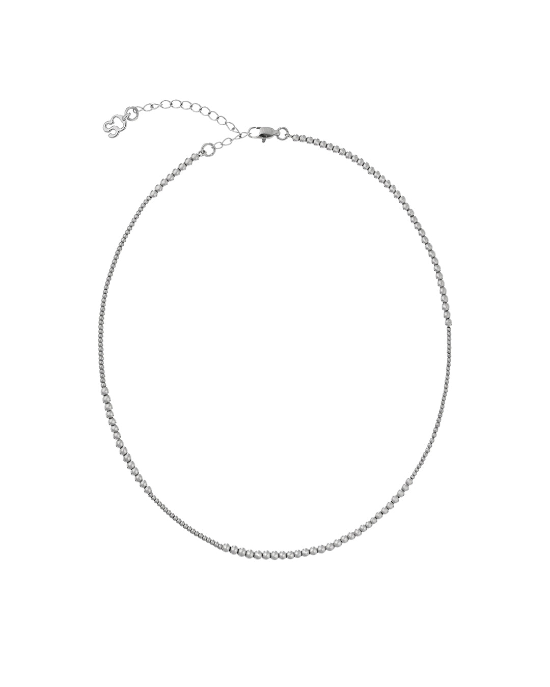 Stand Oil Ball Chain Mix Necklace — Silver