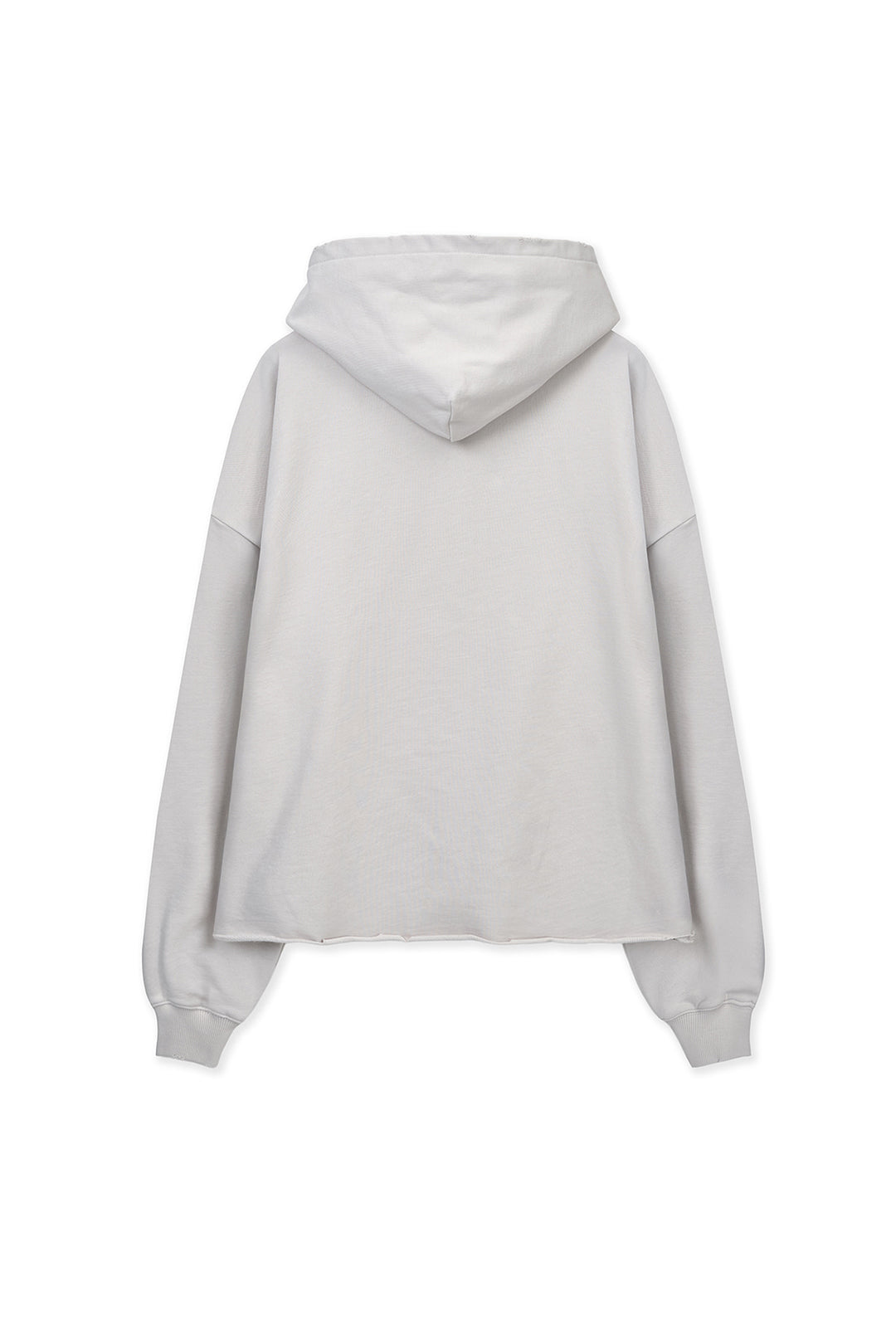 Matin Kim Raw Edge Hem Sweat Hoody — Beige