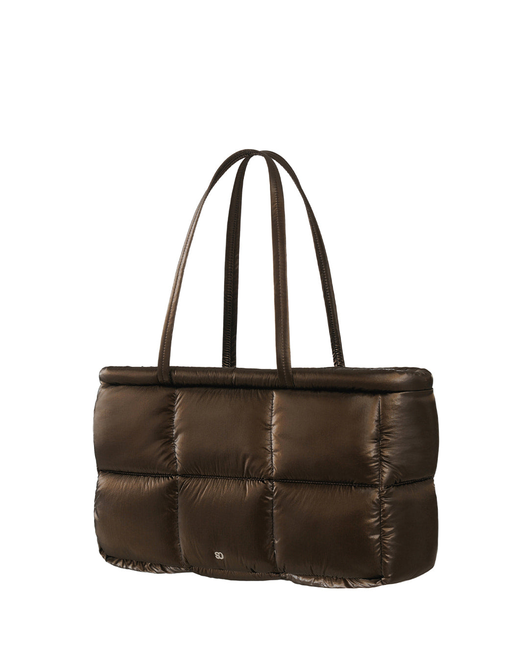 Stand Oil Bubble Bag — Padded Oblong Crossbody — Maroon