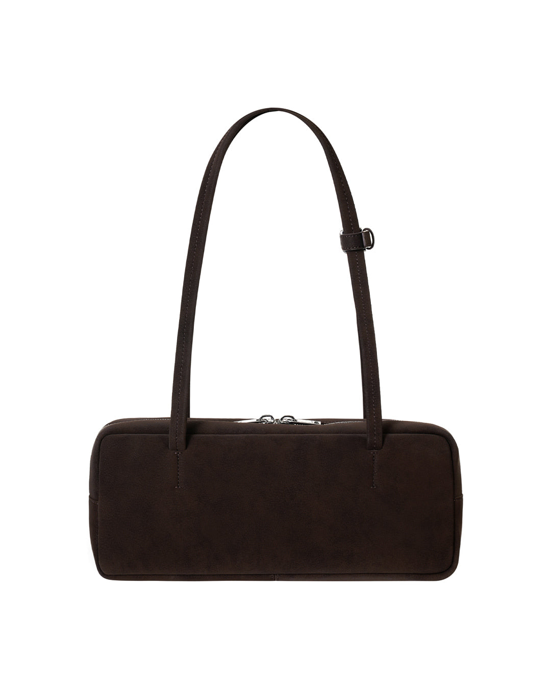 Stand Oil More Baguette Bag — Suede maroon