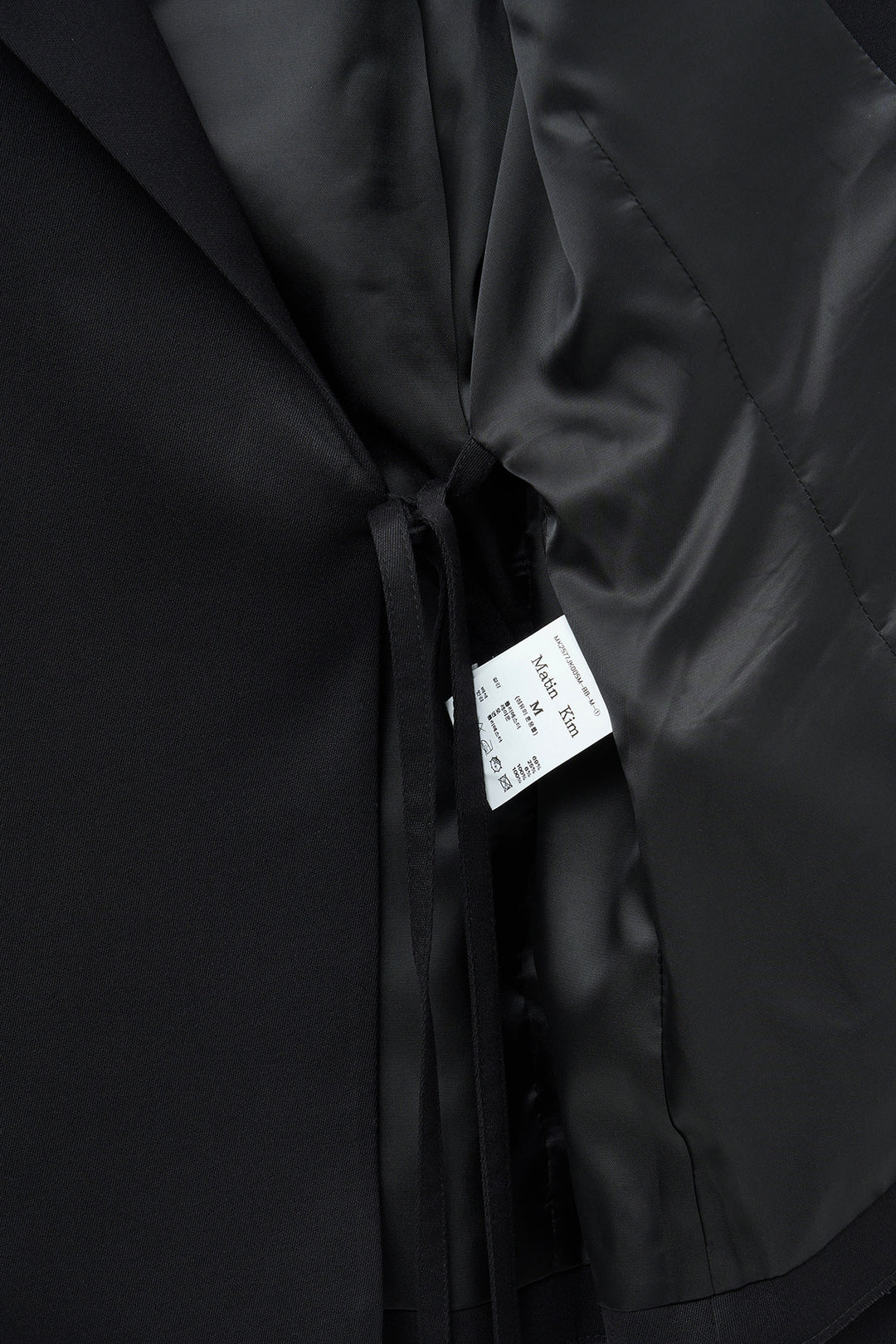 Matin Kim Cut Out Point String Blazer — Black