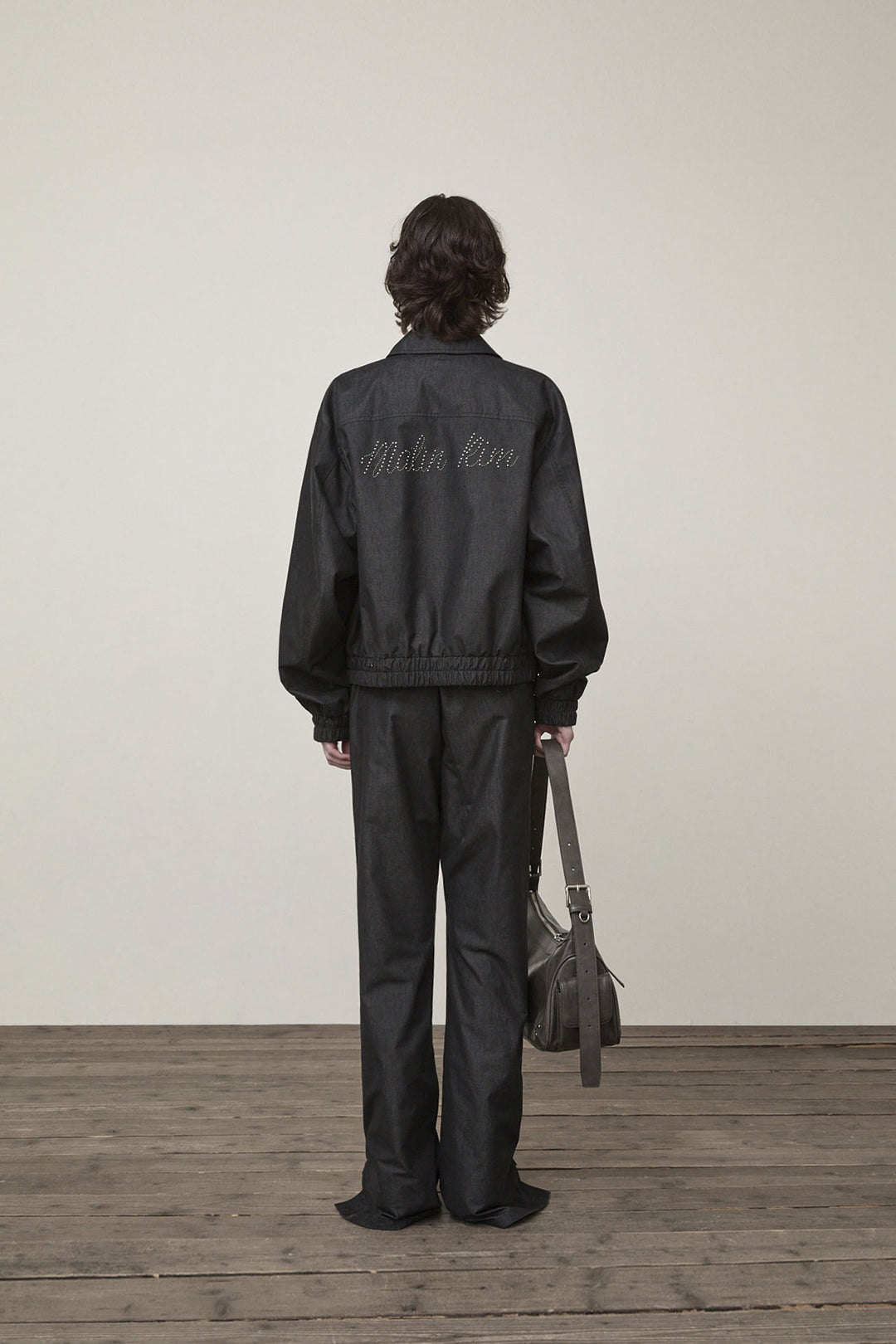 Matin Kim Western Detail Denim Blouson — Black