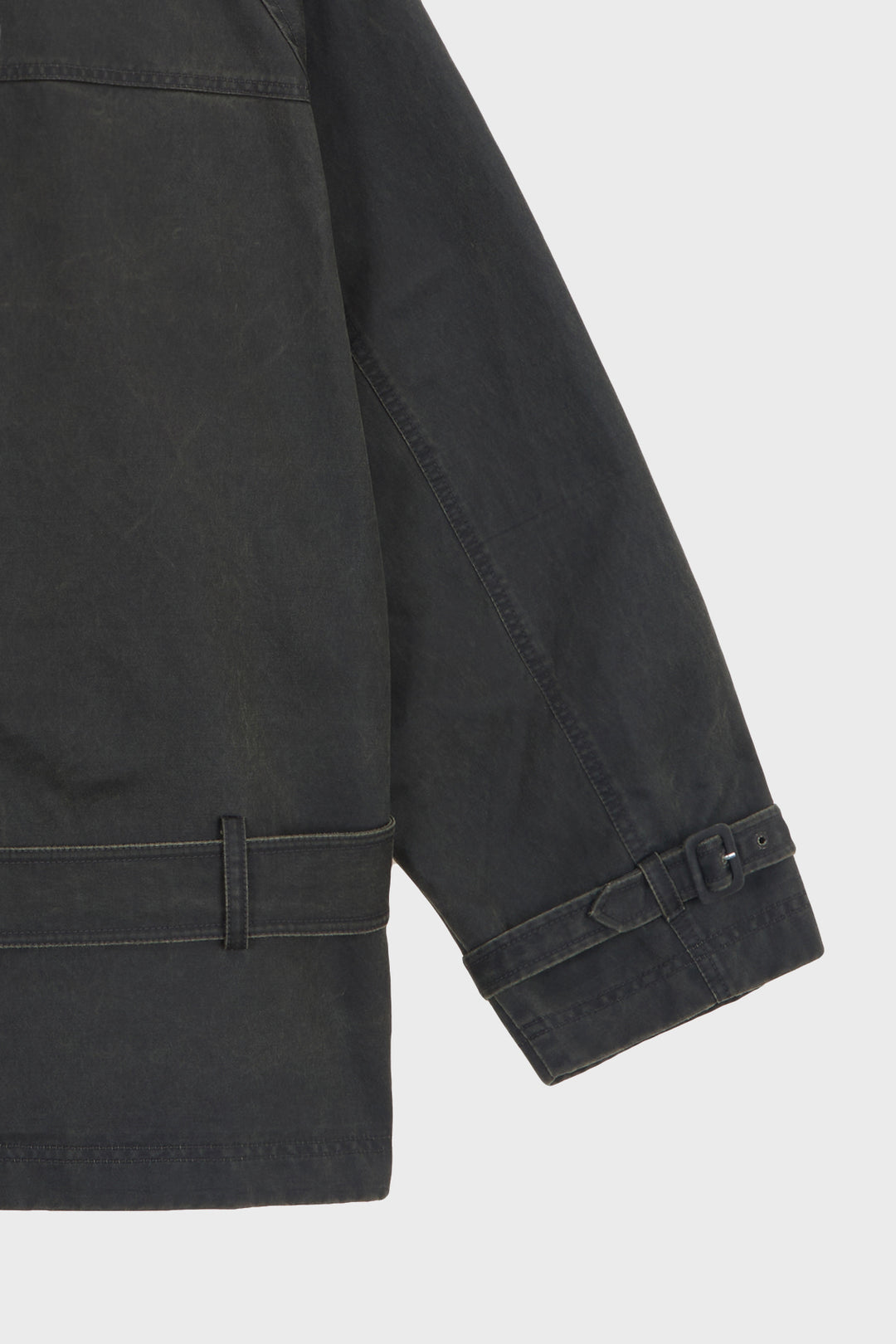 KIMMATIN Washed Trench Jacket — Khaki
