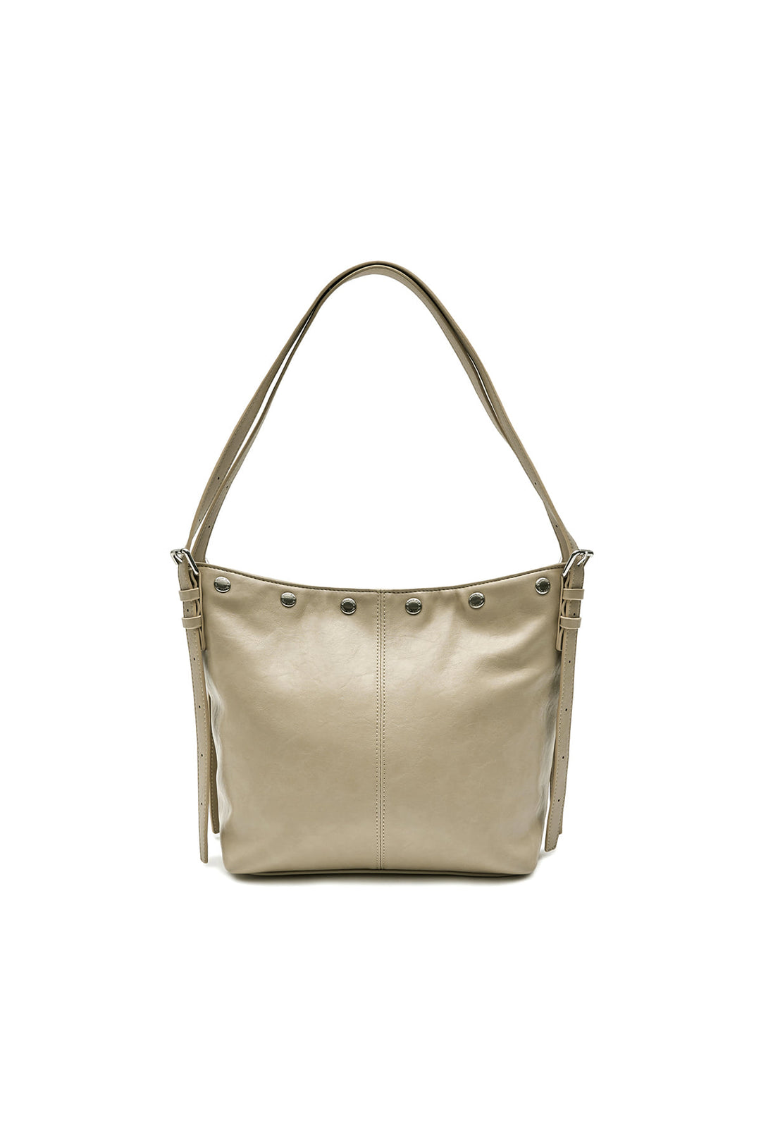 Matin Kim Stud Point Small Shoulder Bag — Beige