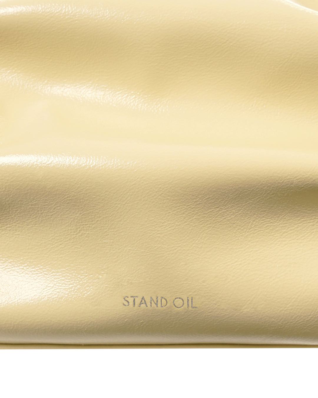 Stand Oil Pleats Bag — Glossy Tote — Butter
