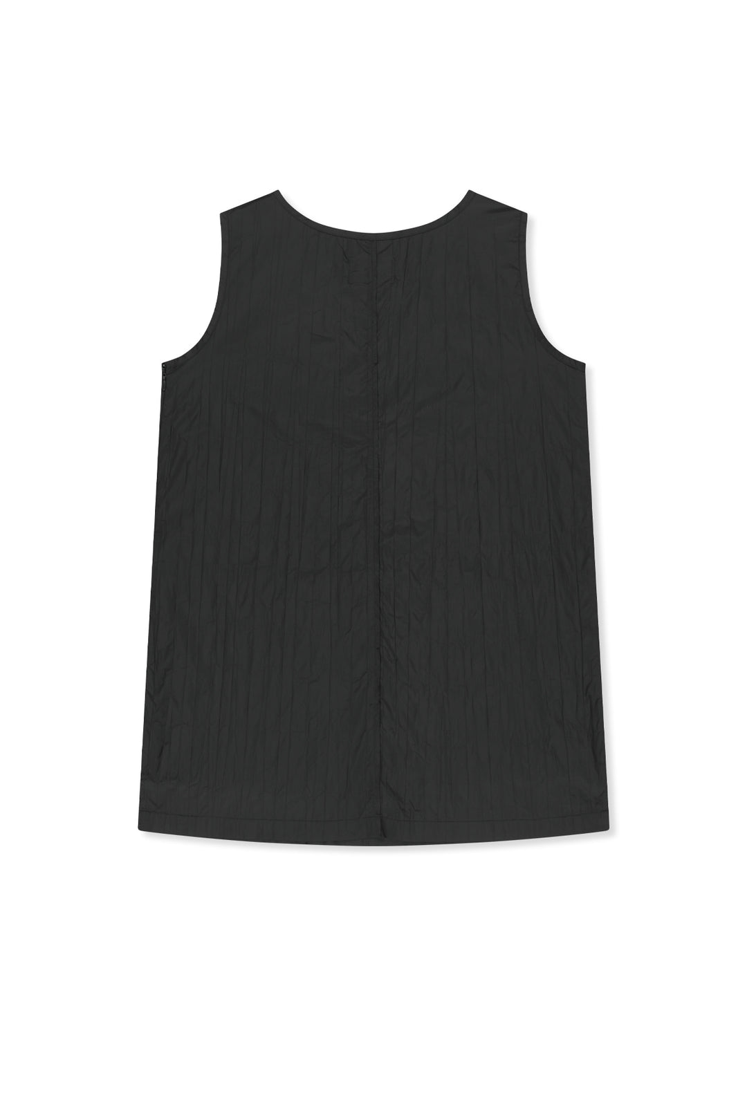 Matin Kim Raw Edge Patch Pocket Sleeveless Dress — Black