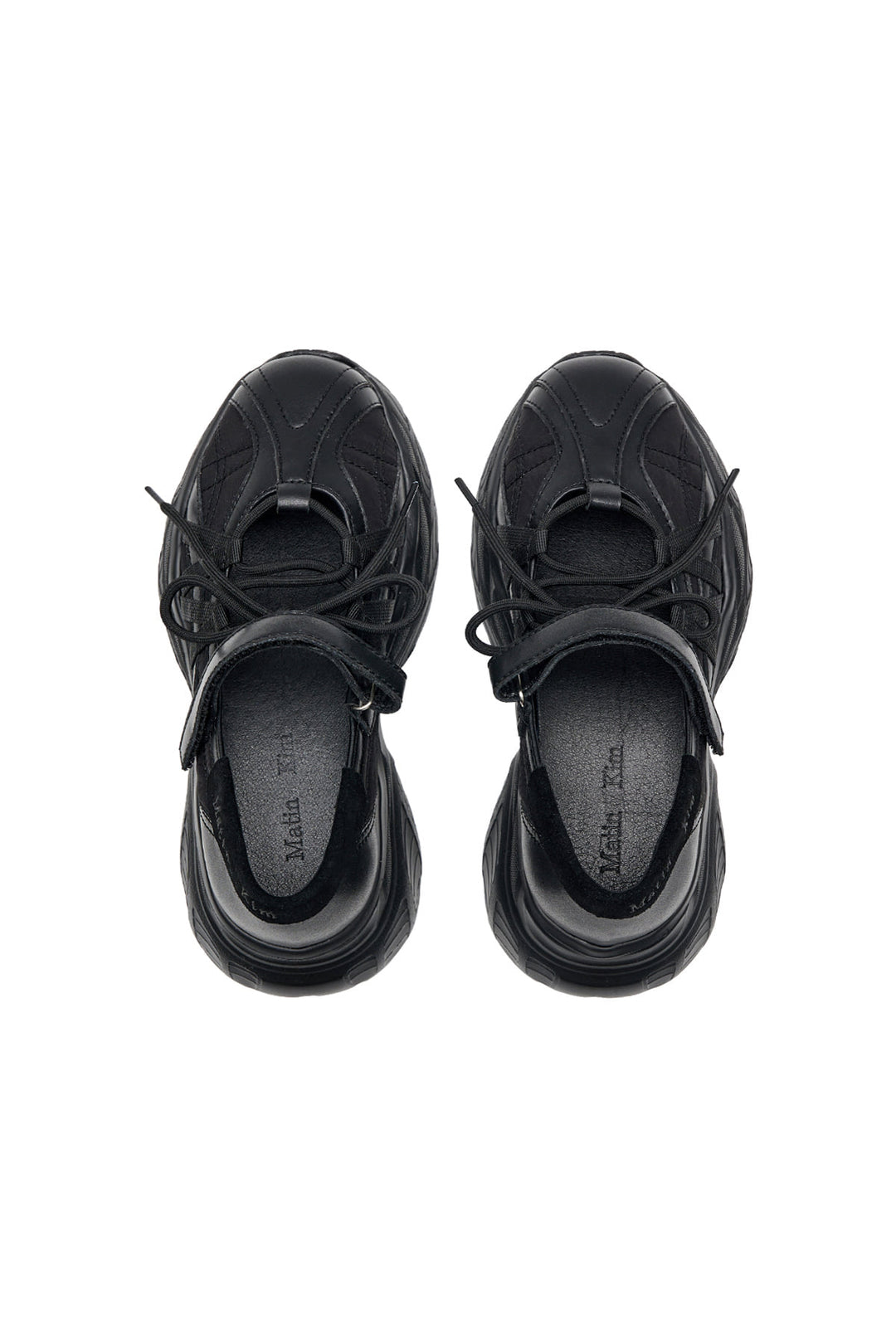 Matin Kim Lace Up Chunky Ballet Sneaker — Black