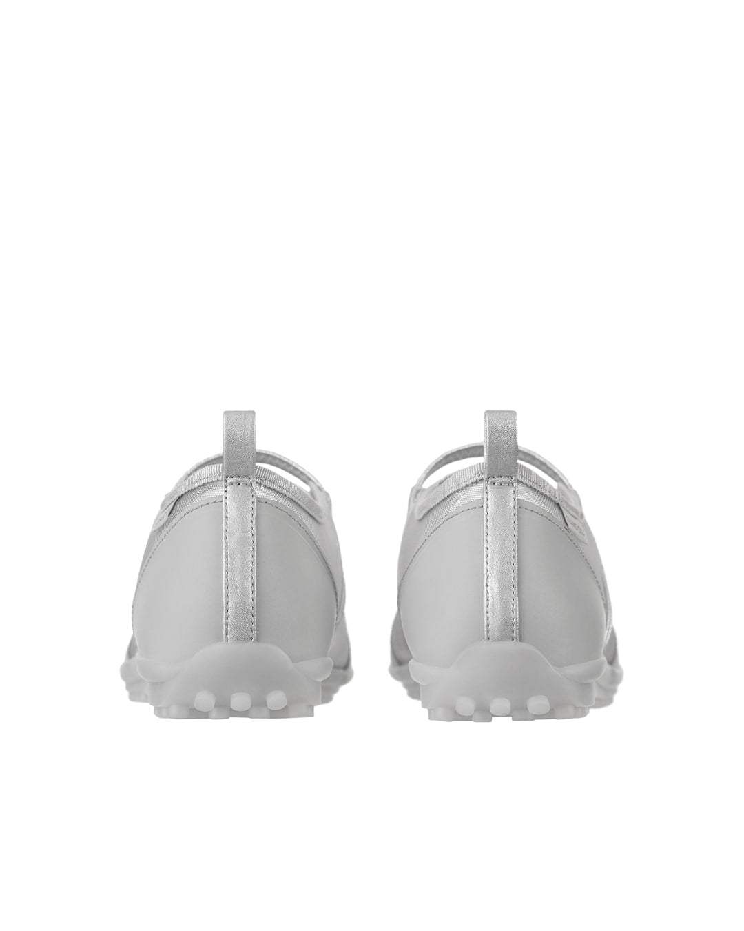 Stand Oil Strap Mary Jane Sneaker — Mesh Silver