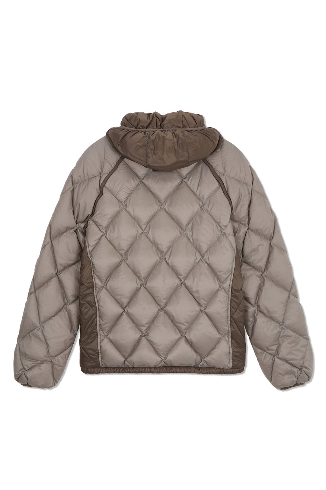 Matin Kim Quilting Hoody Lightweight Jumper — Beige