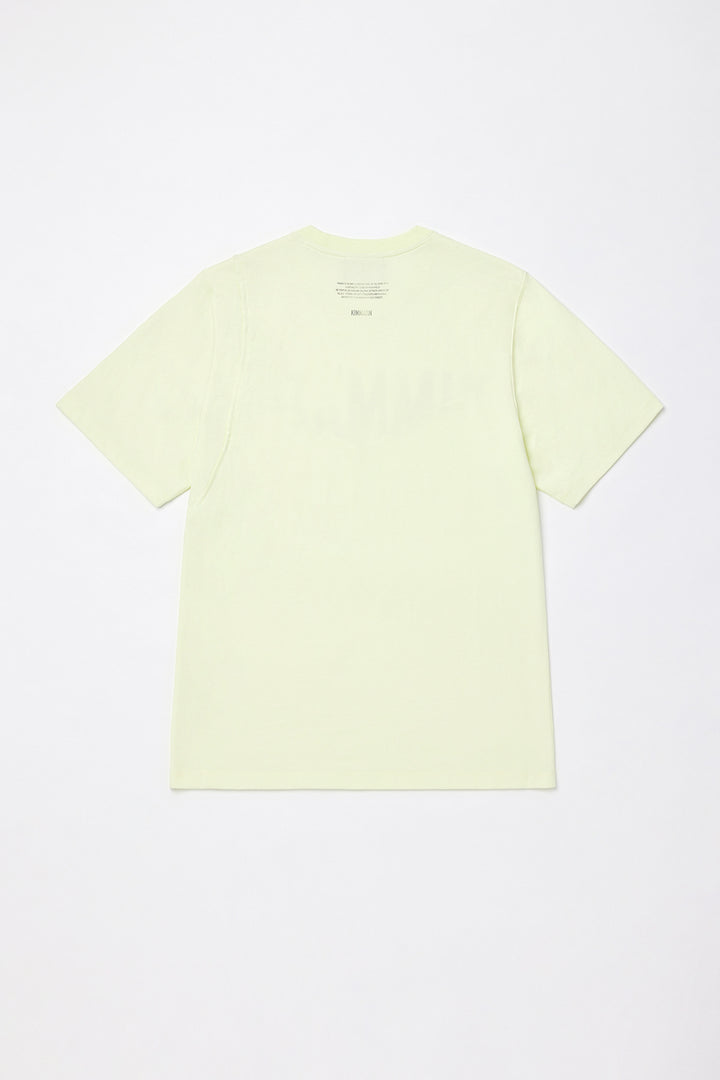 KIMMATIN Cutting Logo Print Oversize Tee