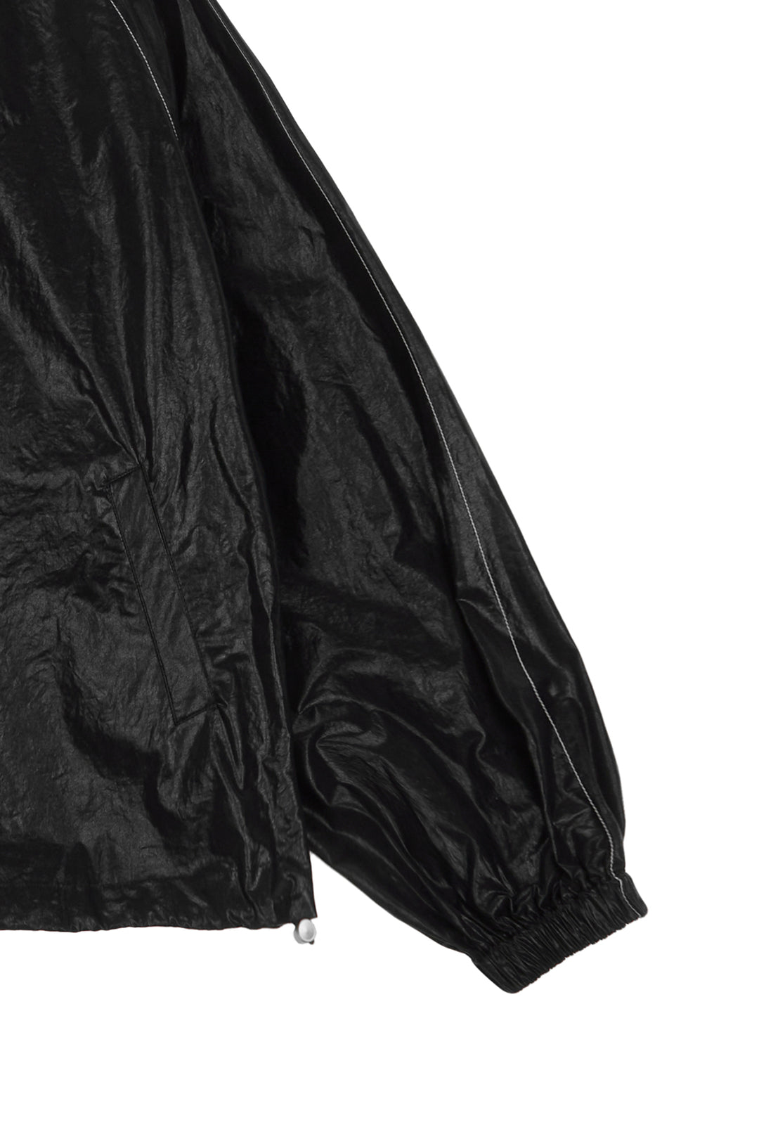 Matin Kim Logo Coating Jumper — Black