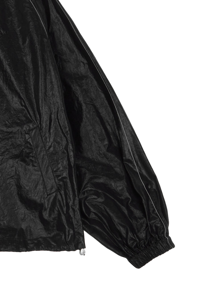 Matin Kim Logo Coating Jumper — Black