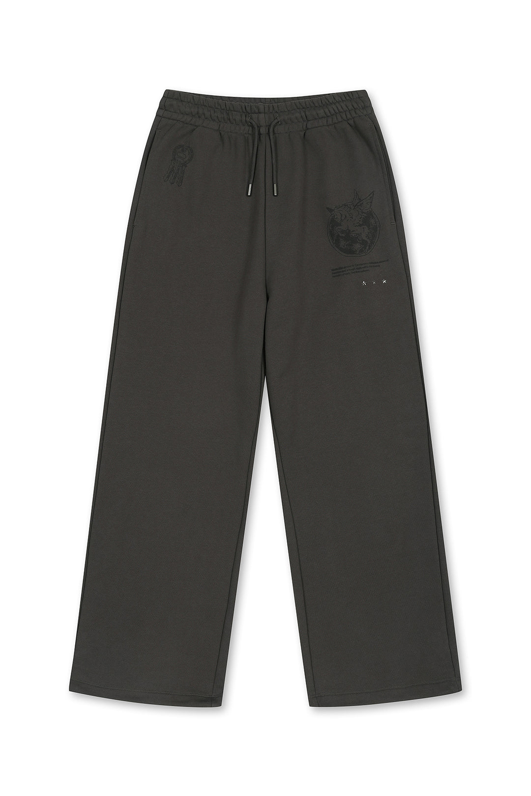 Matin Kim Graffiti Artwork Sweatpants — Charcoal