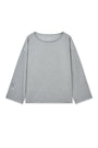 Matin Kim Raw Hem Boat Neck Top — Gray