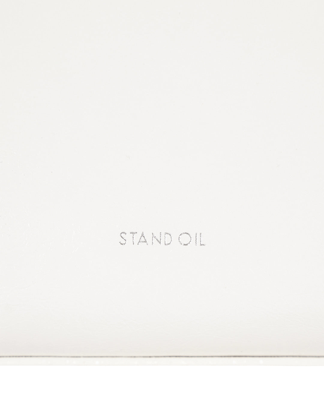 Stand Oil Boat Bag — Glossy Shoulder Crossbody — White