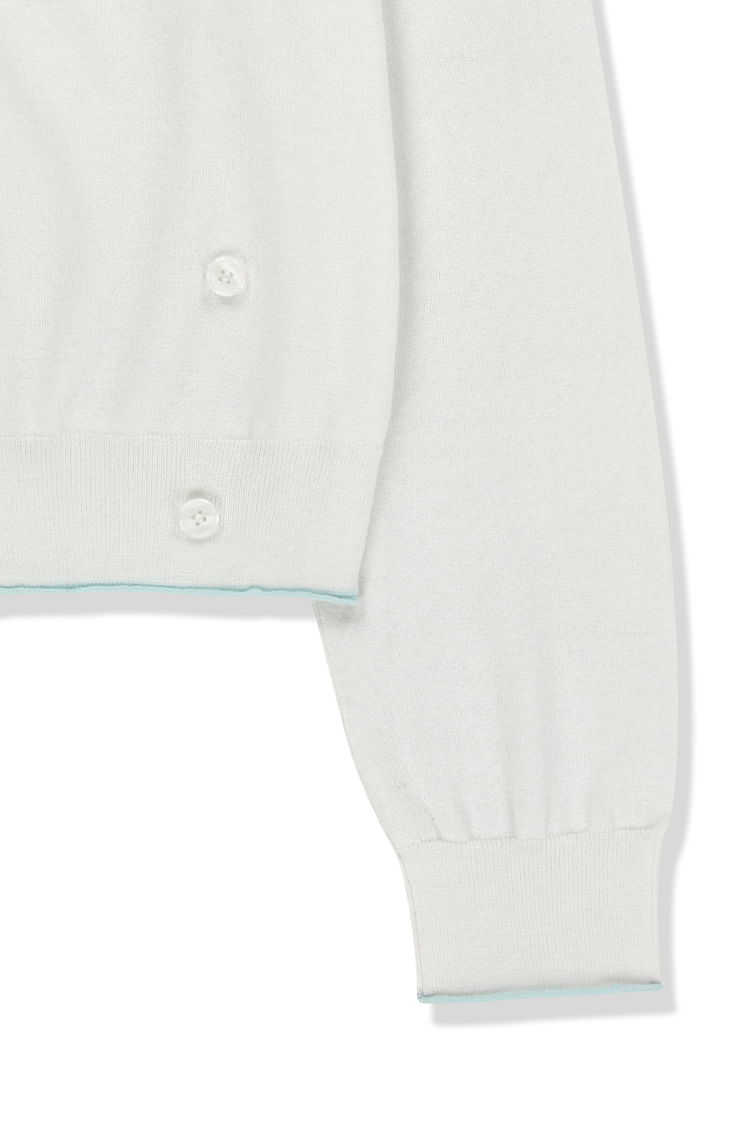 Matin Kim Back Logo Sheer Cardigan — White