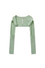 Matin Kim Bolero Knit Muffler Light — Green