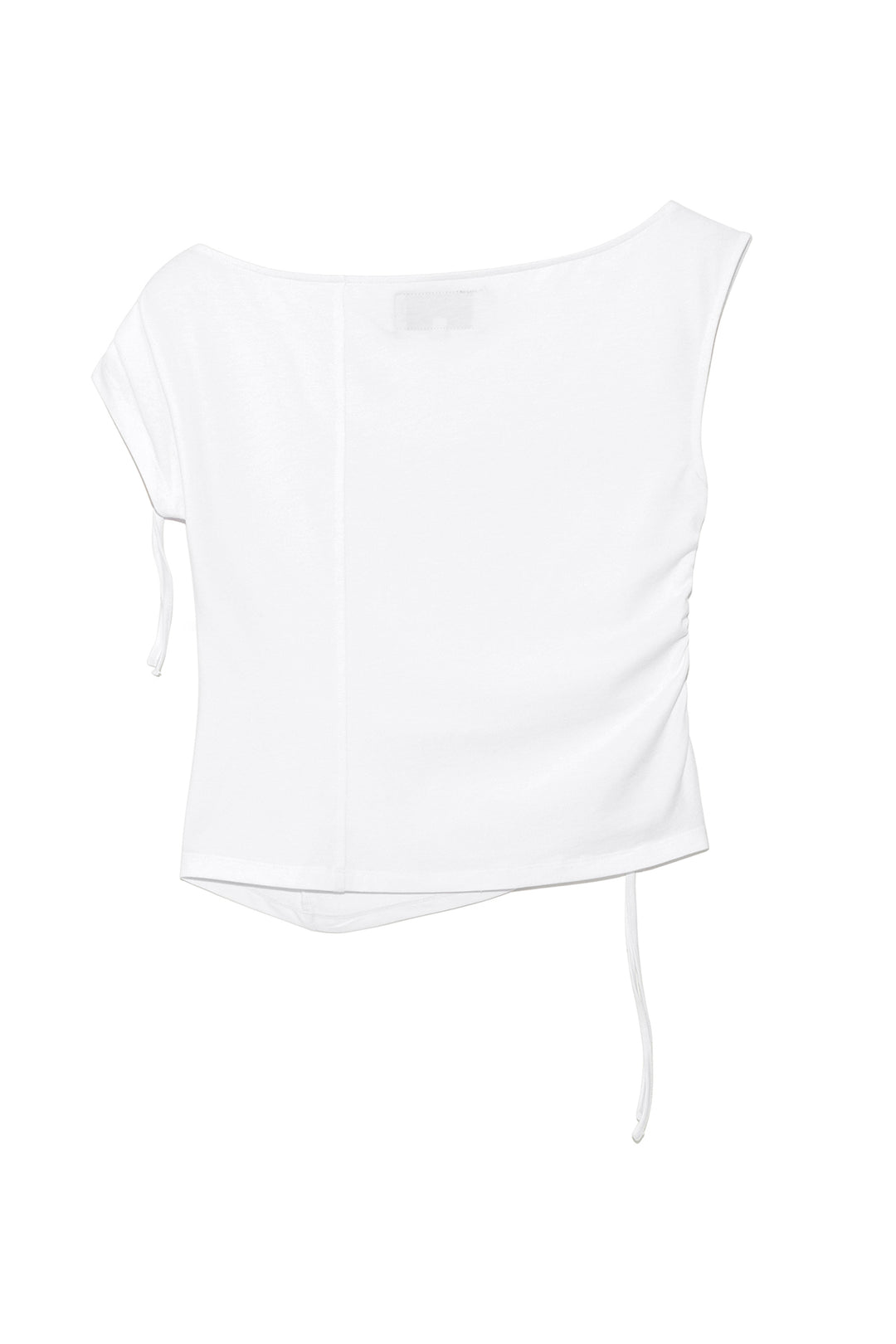 Matin Kim String Off-Shoulder Slim Top — White