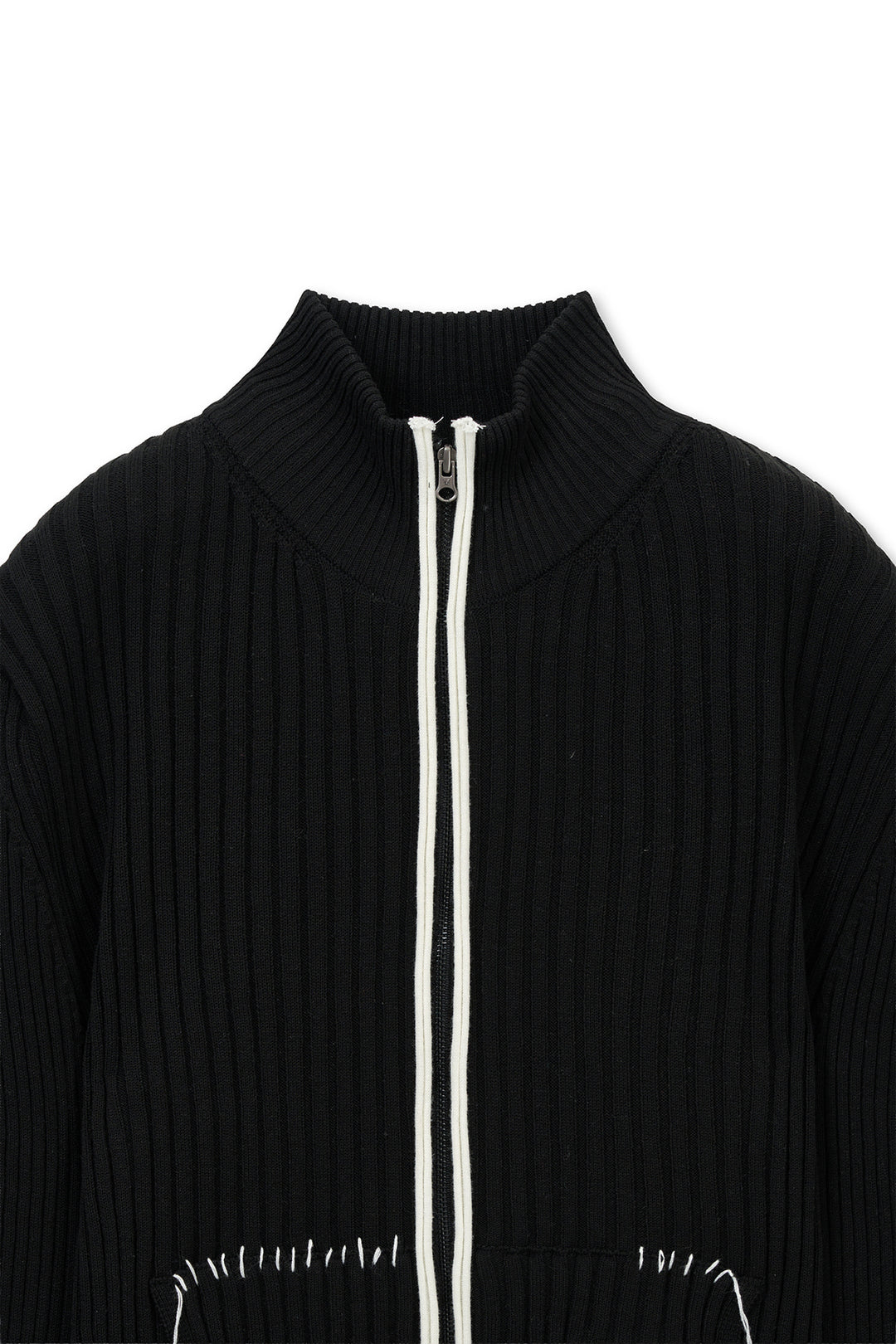 Matin Kim Handcraft Slim Fit Cardigan — Black